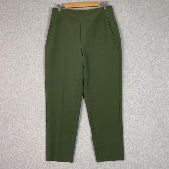 Athleta Green Endless High Rise Straight Pant Size 12 - Picture 1 of 12